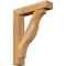Ekena Millwork Funston Block Rough Sawn Bracket w/ Offset Brace, Western Red Cedar, 6"W x 26"D x 34"H BKT0604X26X34FST05RWR - alternate 1
